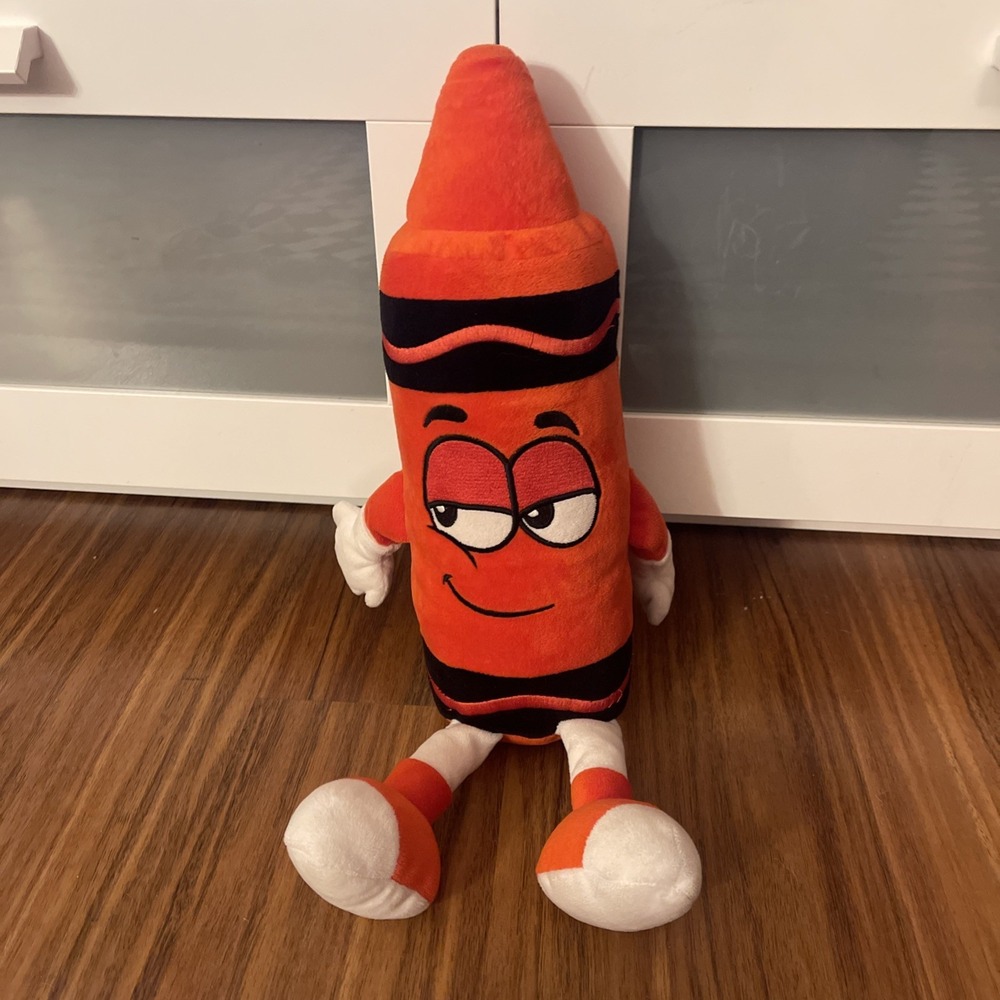 VTG Crayola Radical Red Crayola Experience Crayon Plush 18" Stuffed Toy 2016